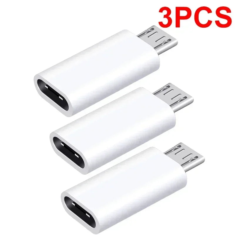 10-1Pcs Micro USB Female To Type C Male Adapter OTG Converter Micro-B To USB-C Connector Phone Charger Cable Adapter For Samsung