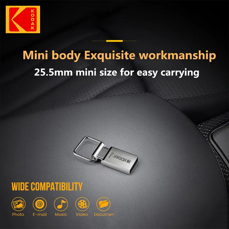 Kodak K112 USB Flash Drive 64GB Super Mini Pen Drive 64GB Pendrive Waterproof Dustproof USB Memory Stick for PC MacBook Car