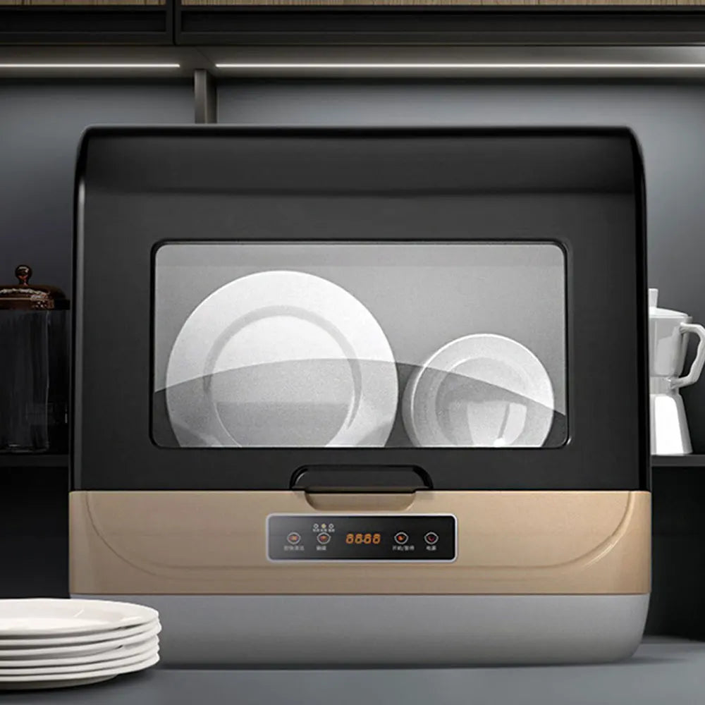 Smart Automatic Dishwasher Disinfection Drying Machine Household Small Dishes Washer Desktop Ultraviolet Sterilization
