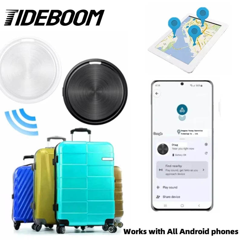 For Android Google Find My Device GPS Air Tag Bluetooth Smart Tag Global Anti-loss device For Wallet Bags Pets Luggage