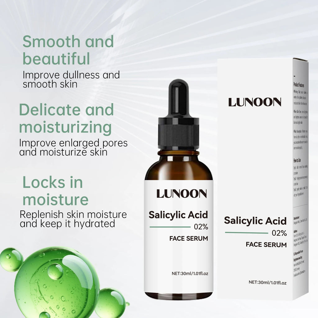 Salicylic Acid Facial Serum Firming Even Skin Tone,unclogs Pores,oil Control Lightening Fine Lines Fast Absorption Face Care