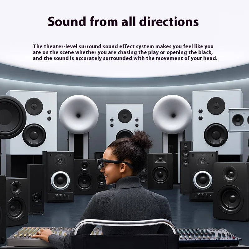 RayNeo Air 3S Pro Smart AR Glasses 135-inch HD Screen Viewing 3840Hz 1200 Nits1200Nits Brightness 3D Surround Sound Loudspeakers