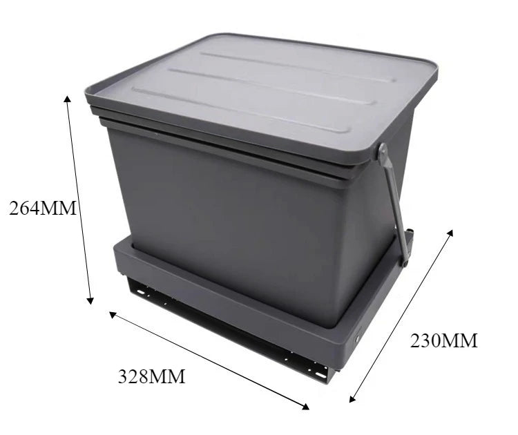 Kitchen Sink Cabinet Door Connect Waste Bins Creative Waterproof Moisture-proof Large Capacity Hidden Type Waste Bins Household
