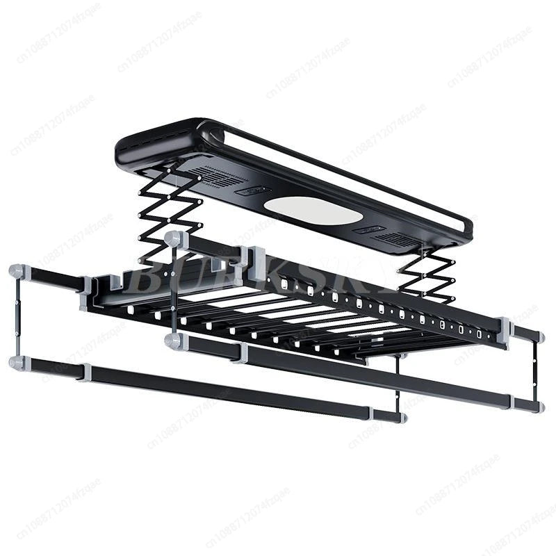 Smart Electric 70W DC Motor Foldable Clothes Drying Rack LED Lighting Air Drying Sterilization Indoor Clothes Drying Rack