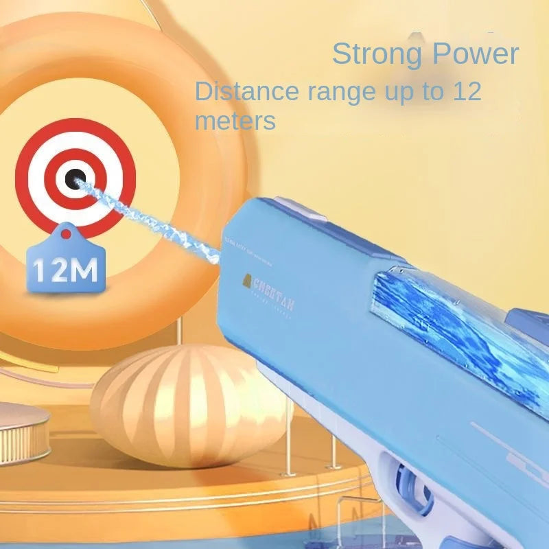 Automatic Water Absorption Electric Water Gun High Tech Automatic Water Soaker Guns Large Capacity Games High Pressure Water Gun