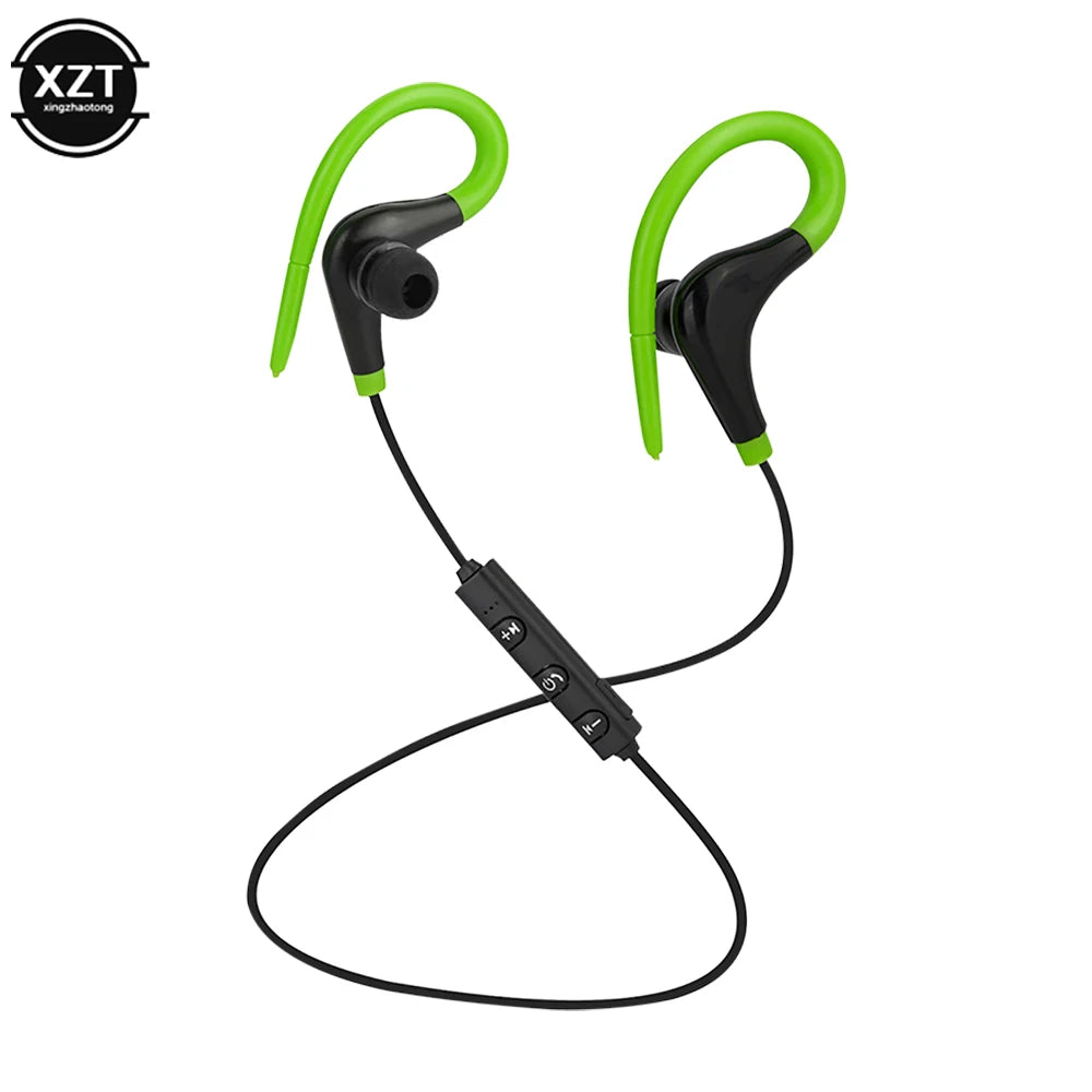 Wireless Bluetooth-compatible Sports Headset Running Stereo Music earphones Universal Mini Ear-Hanging Ear-Hooks Headphones HIFI