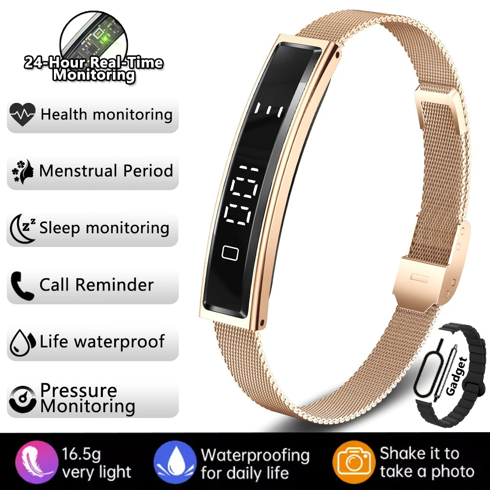 New Smart Bracelet Women Smartwatch Men Fitness Tracker HeartRate Blood Oxygen Waterproof Sport Smart Band Watch For Android iOS