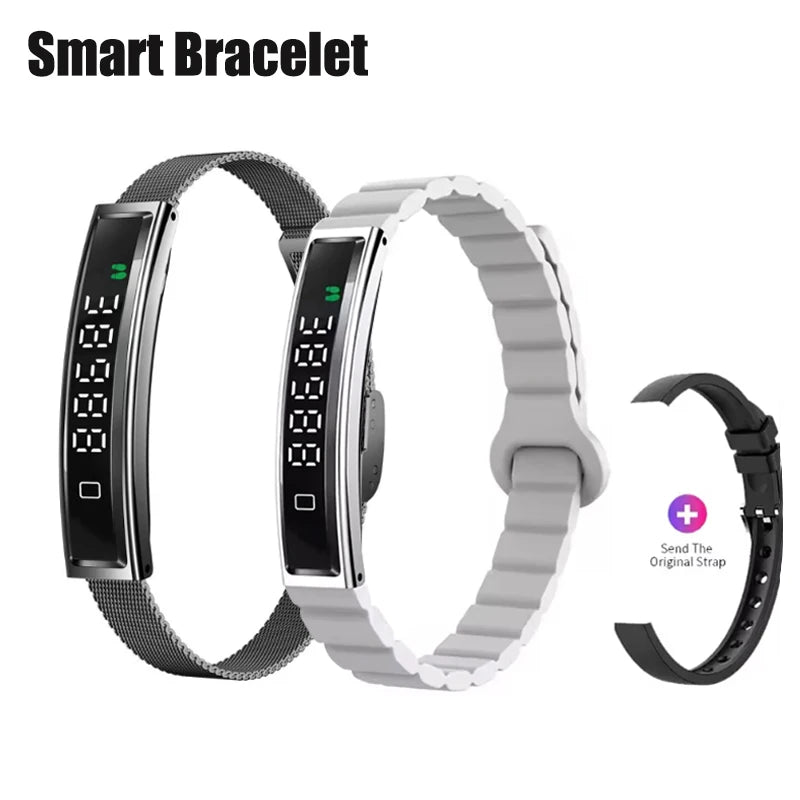 Women Smart Bracelet Heart Rate Health Monitor Activity Fitness Tracker Sports Wristband Waterproof Wristwatch Men Smartband