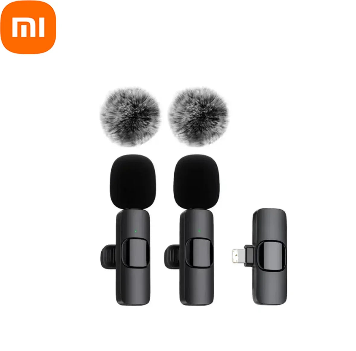 Xiaomi Wireless Lavalier Microphone Audio Video Recording Mini Microphone for iPhone Android Phone Live Broadcast Gaming
