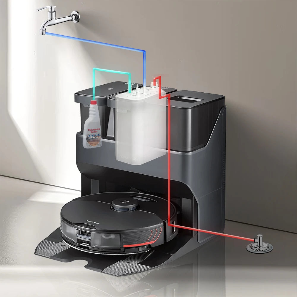 Automatic Water Refill & Drainage System for Roborock S7 maxV ultra,S7 pro ultra.S8 pro ultra,S8 maxV ultra