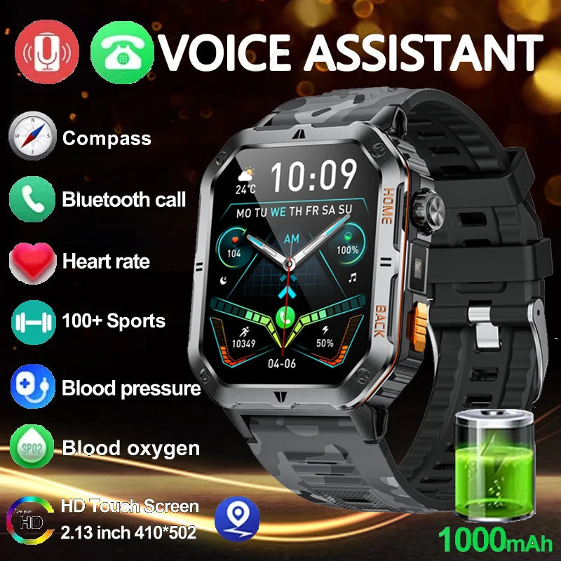 New GPS Smart Watch 2.01"inch Ultra HD Display Built-in GPS Compass Make/Receive Phone Calls 1000mAh Battery Braceletes Original