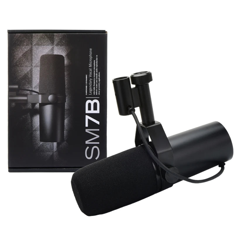 SM7B microphone -  microphone for podcast recording, computer game microphone, and streaming voice dynamic recording studio
