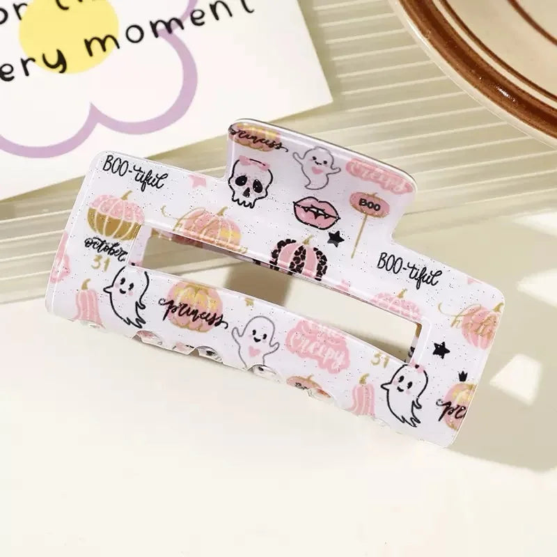 Halloween Theme - With Ghost/Pumpkin/Bat Patterns, Perfect For Holiday Party Costumes, Fashion Accessories For Women And Girls