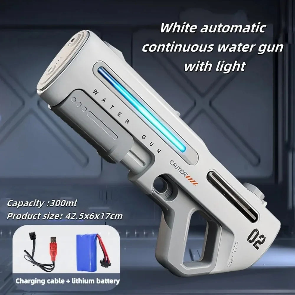 Powerful Electric Water Gun Toys Continuous Shooting Water Absorption Gun Toy Outdoor Pool Summer Toy for Kids Adult Gift