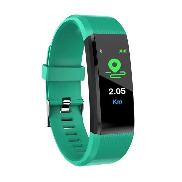 ID115 PLUS Smart Sports Bracelet Bluetooth Wristband Heart Rate Monitor Fitness Tracker Band Watch For IOS Android Phones
