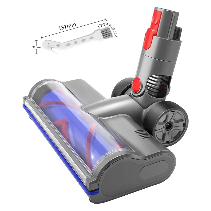 Soft Roller Brush Head for Dyson V7 V8 V10 V11 V15 Cordless Cleaners Hardwood Floor Motor head Accessories with Dust Detection