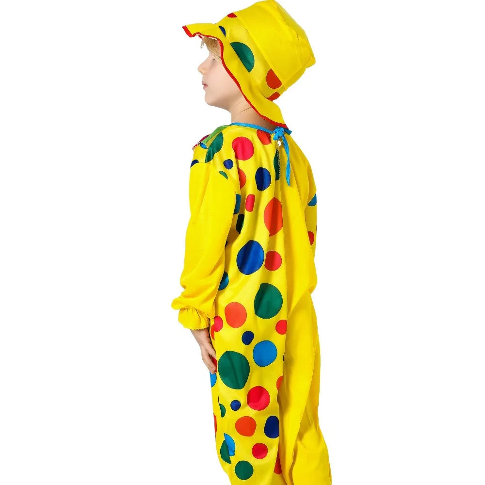 Halloween Clown Costume Children's Performance Kindergarten Makeup Ball Dressed Up Cosplay Props