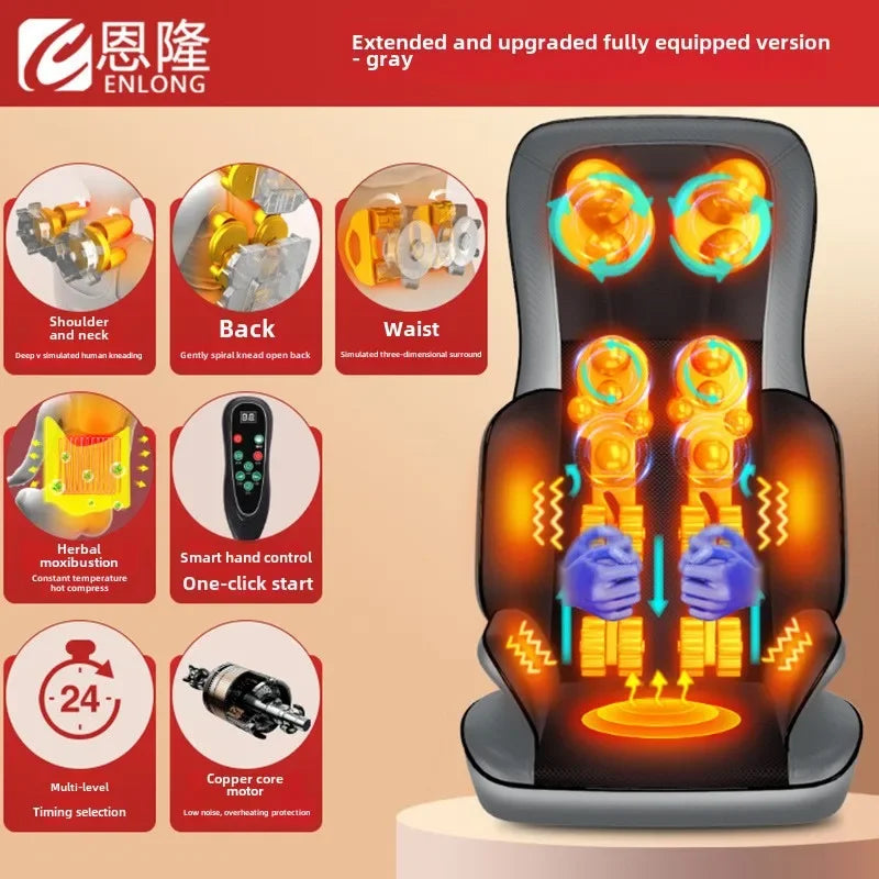 Hot selling item Massage Pad Multifunctional Intelligent Kneading Cervical Spine Waist Back Hips Seat Pad