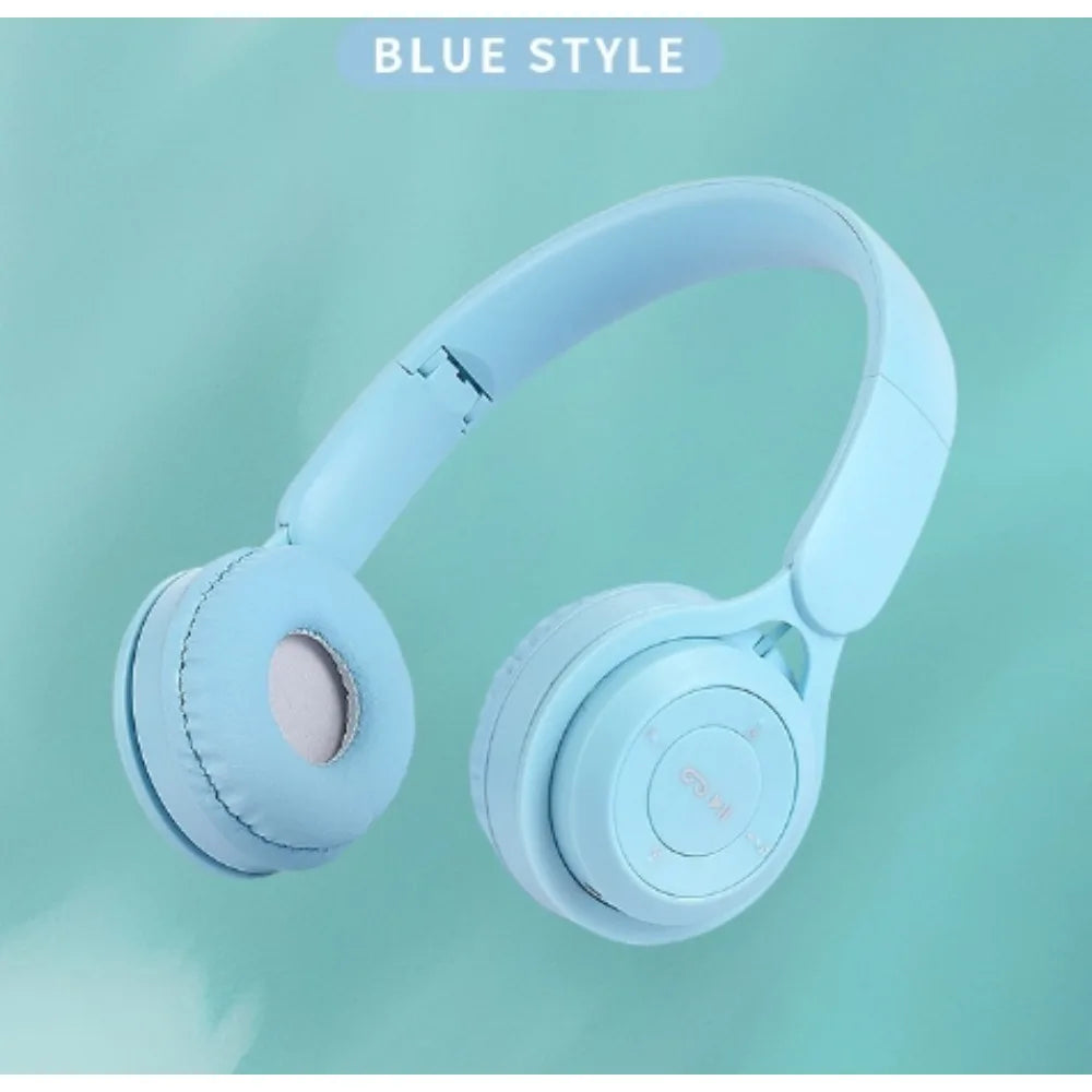 IGRARK Headband Bluetooth Headset Y08 Wireless Bluetooth Headset Portable Foldable Children Headset Yellow