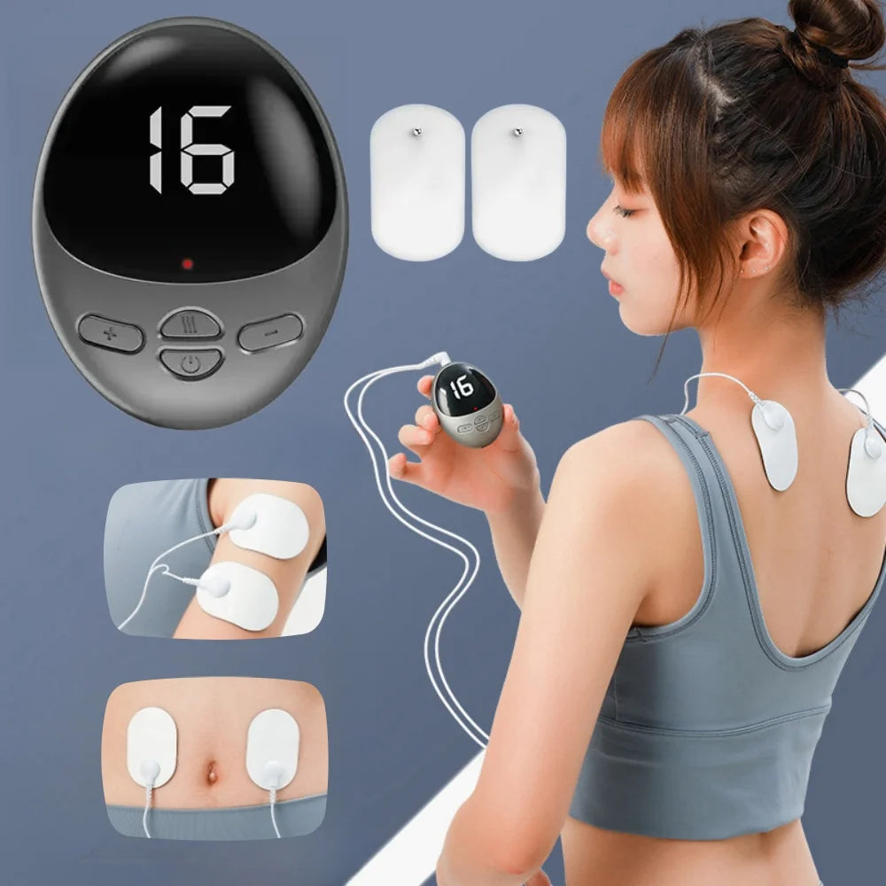 EMS Mini Massager Convenient Cervical Vertebra Massage Home Electric Meridian Pulse Shoulder Neck USB Charge Full Body Massager