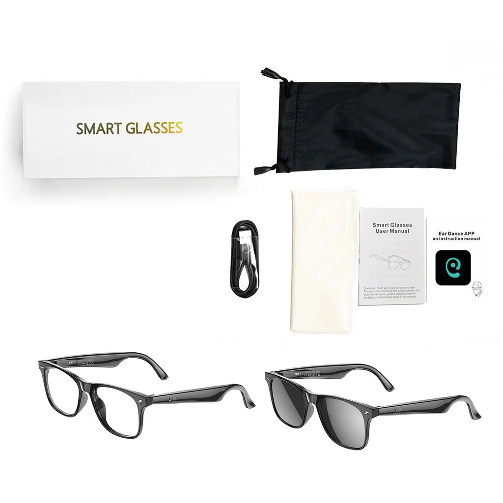 Smart BT Glasses Smart Glasses for Women Men BT 5.4 Support Audio Translation Calling Song Playback Lightweight Comfortable