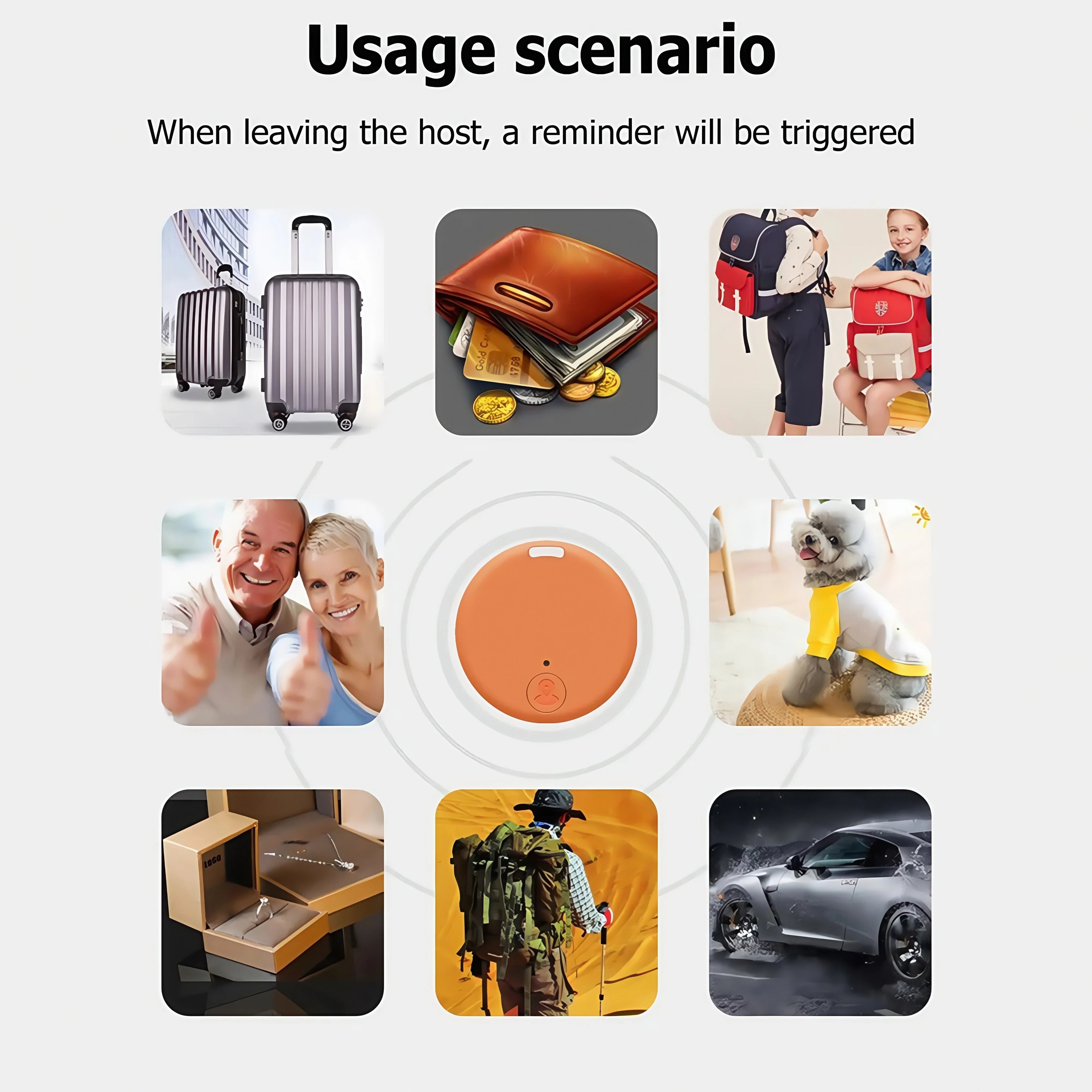 Mini GPS Tracker for Keys, Wallet & Child – Bluetooth Anti-Lost Alarm, |Realtime Tracking & Waterproof Design