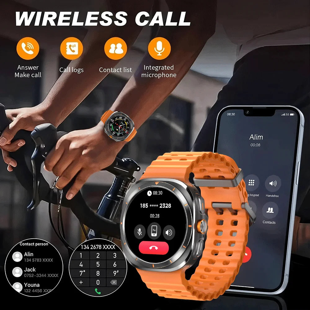 2025 New Watch 8 Smart Watch  NFC Health Monitoring Sports  Fitness GPS Bluetooth Call IP68 Waterproof HD Smartwatch