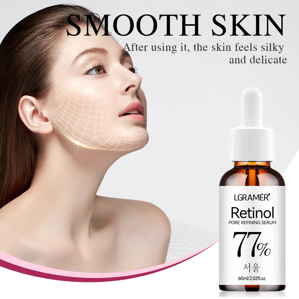 LGRAMER Retinol Facial Serum Anti-Aging, Fade Spots and Wrinkles, Repair Skin Barrier, Suitable for All Skin Types