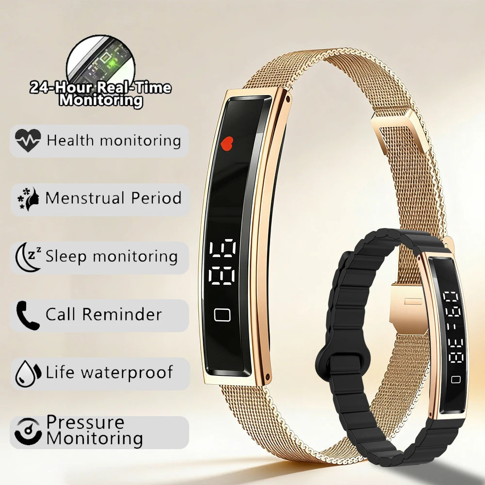 LIGE New Smart Watch Pedometer Health Smart Bracelet Women Men Sports Fitness Waterproof Heart Rate Sleep Monitoring Wristbands