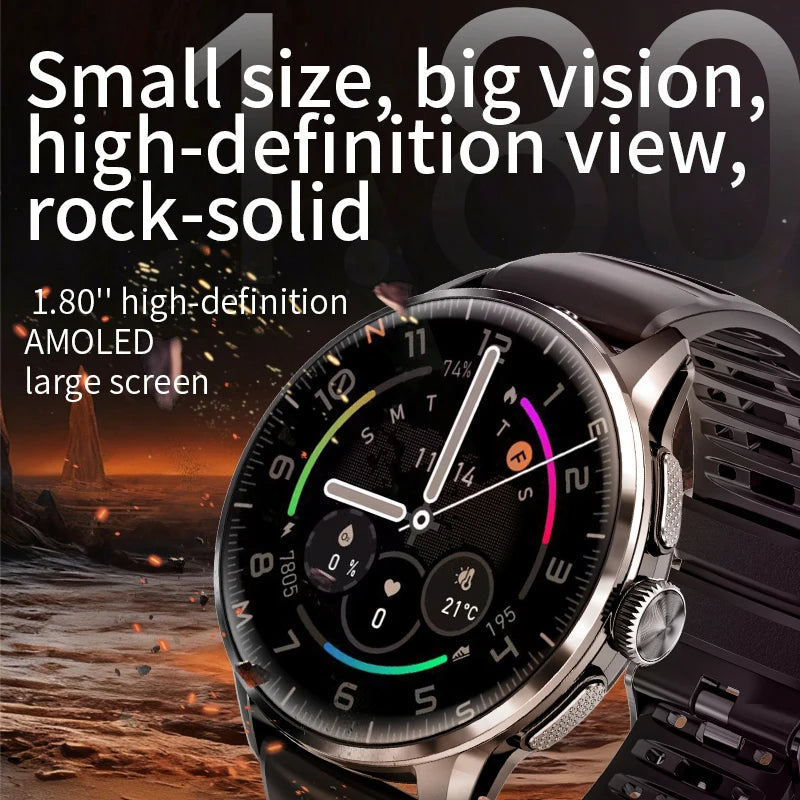 H100 Android Smart Watch 4G Network SIM Card 1.8'' AMOLED 480*480 Large Screen 190° Rotating Camera APP Download Smartwatch Men
