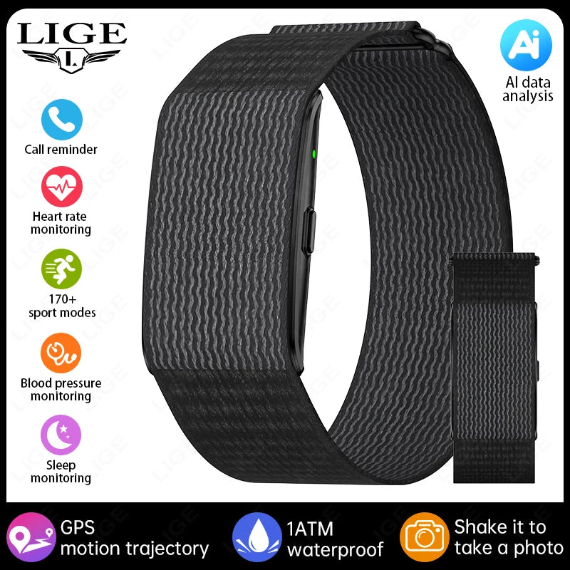AI Health Wristband Smart Watch Bracelet Men Women Heart Rate Blood Pressure Monitor Fitness Tracker Waterproof Sports Smartband