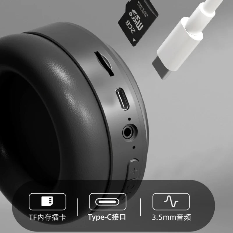 HIFI Stereo Bluetooth 5.3 M5 Wireless Headset HiFi Stereo Earphones Noise Cancelling Gaming Headband Foldable with Mic Earbuds
