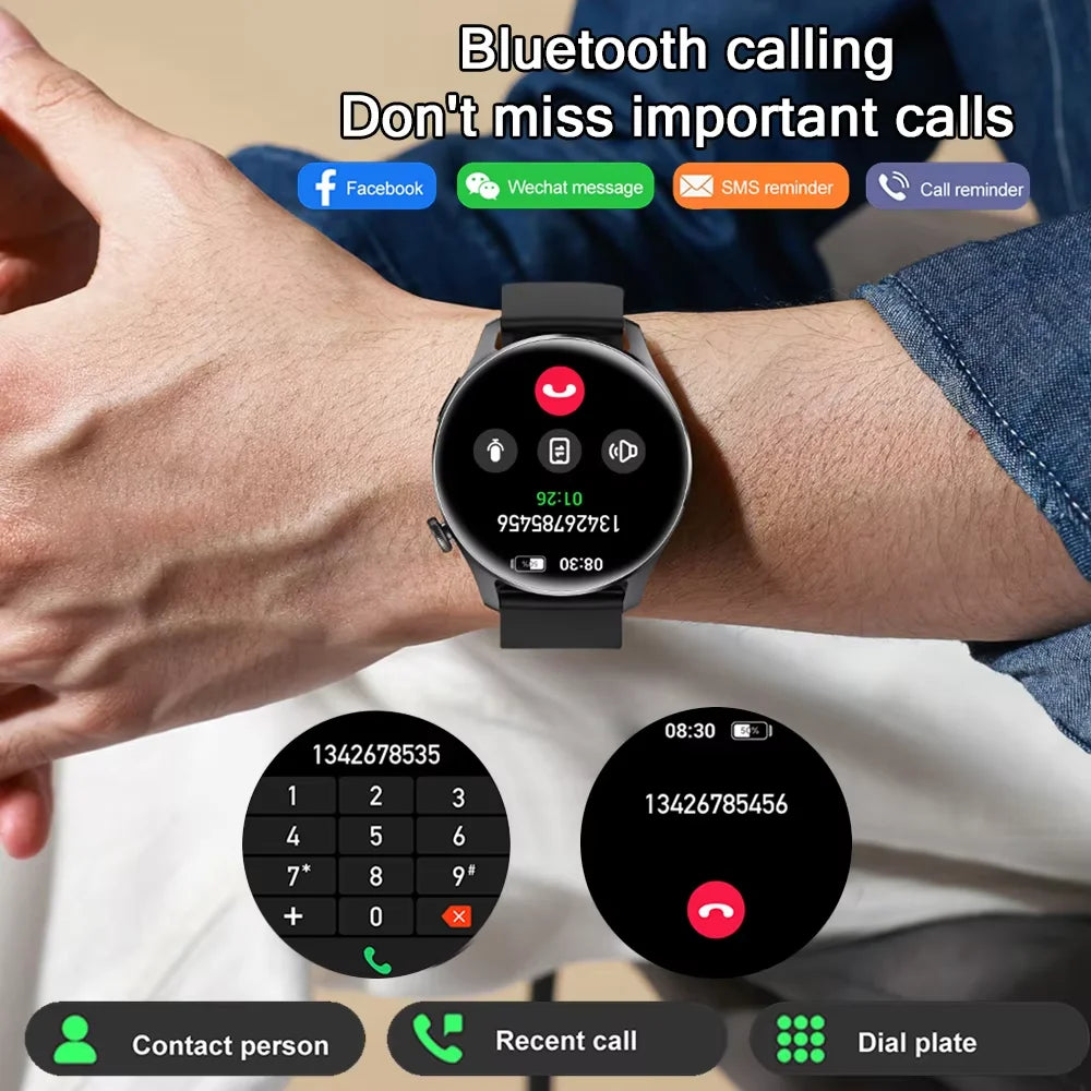 for iPhone 16 Pro Max 15 14 16 Plus Smart Watch HD Screen Bluetooth Call Heart Rate Blood Oxygen Monitor Sport Fitness Tracker