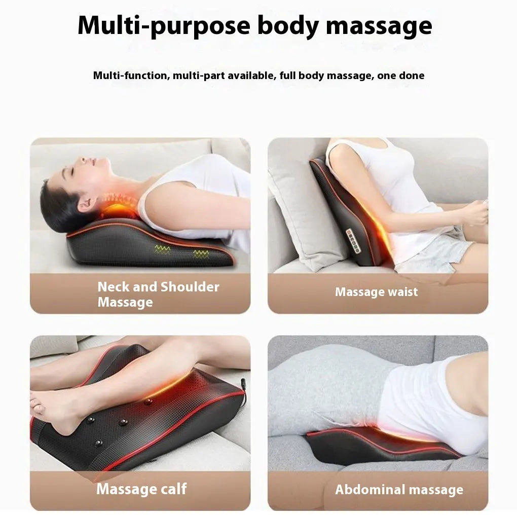 Portable Neck Waist Massager Electric Muscle Relaxation Massager Whole Body Massage To Relieve Muscle Soreness Car Back Pillow