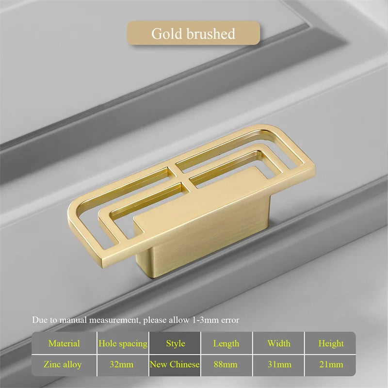 Kitchen Cabinet Storage Handles Solid Dressers Drawer Knobs Brass Cabinet Wardrobe Door Pulls Kitchen Furniture Handles Hardware