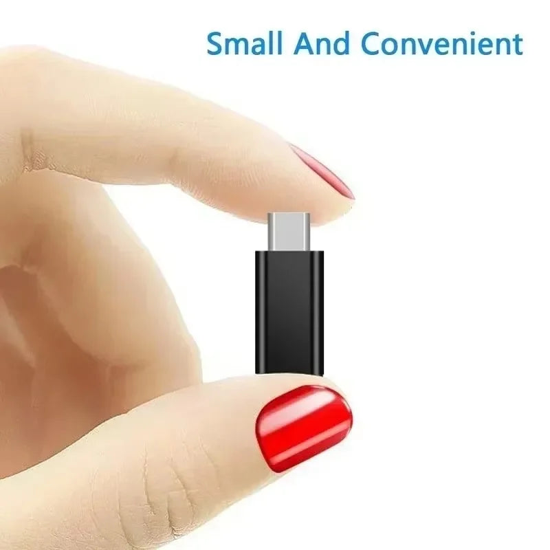 10-1Pcs Micro USB Female To Type C Male Adapter OTG Converter Micro-B To USB-C Connector Phone Charger Cable Adapter For Samsung