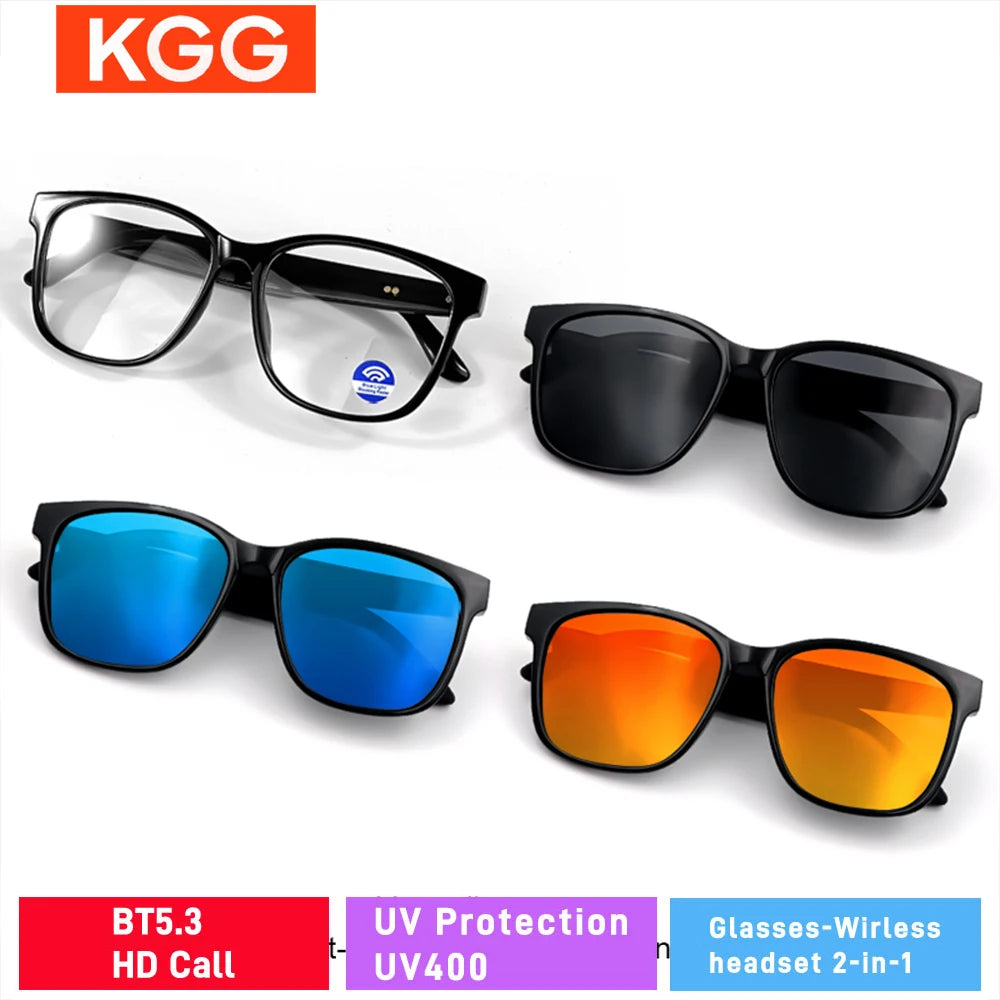 Smart Glasses Anti-blue Light Make Receive Calls Music Calling Noise Reduction UV400 Protection BT TWS Glasses Sports Women Gift