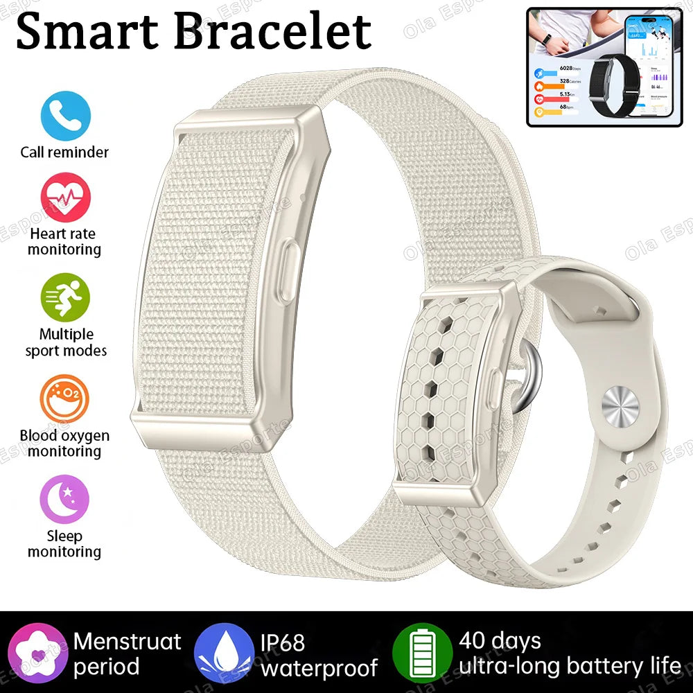 2026 Smart Bracelet Heart Rate Blood Oxygen Health Monitoring Wristwatch Outdoor Sports Fitness Tracker SmartWatch For Men Women