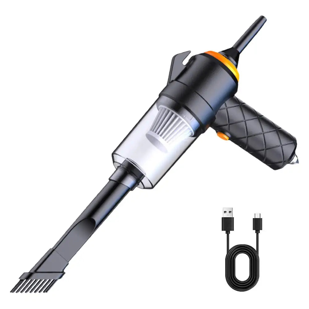 Car Vacuum High-Power Cordless Portable Handheld Strong Suction for Car & Home Crevice Cleaning Easy to Carry Compact Cleaner