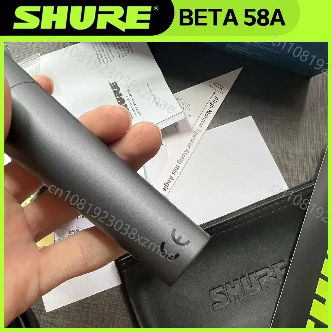 SHURE BETA 58A Wired Microphone Dynamic Portable Microphone for Performance Live Party Vocals Karaoke Stage Mic Dropshipping