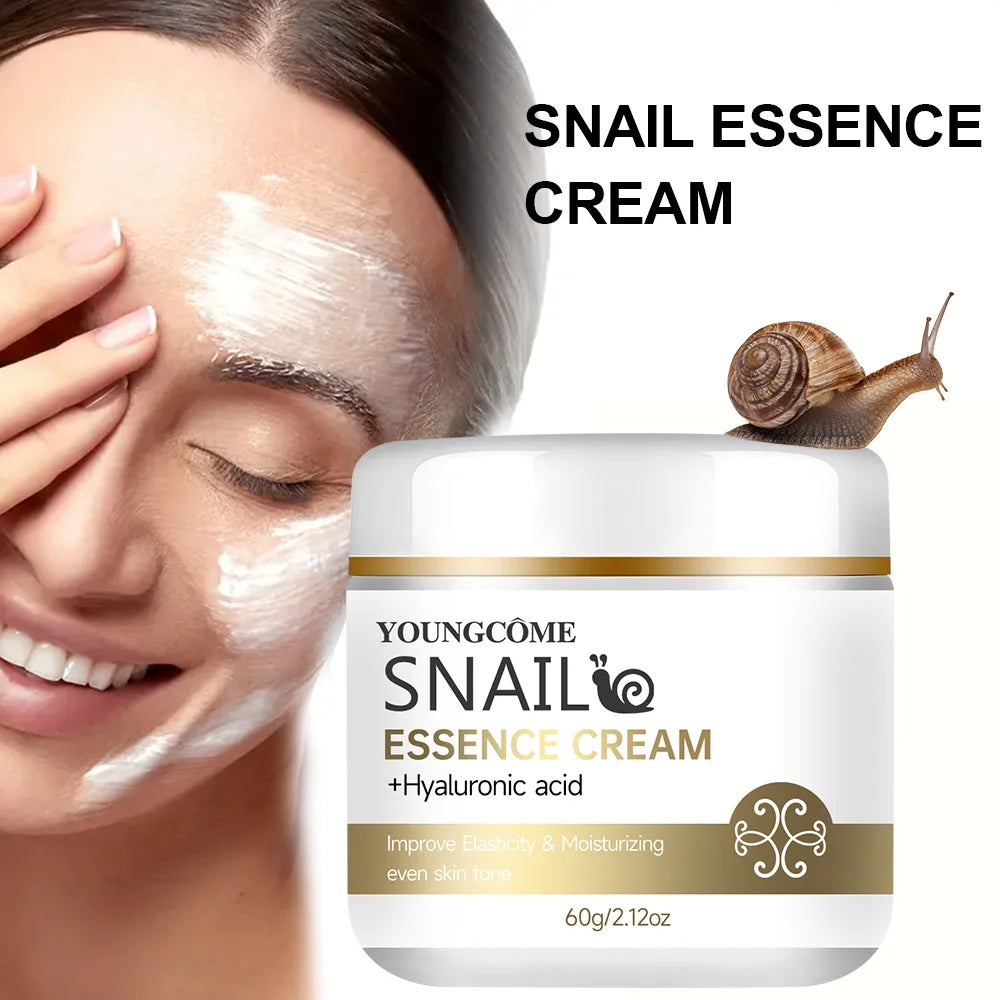 2pcs Snail essence cream with hyaluronic acid,Retinol Moisturizing Firming Lightening Repairing Smooth Skincare Whitening Creams