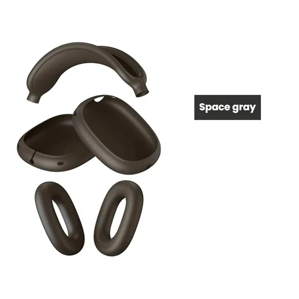 3 in 1 Soft Silicone Case for Airpods Max Cases Skin Protector Wireless Headphones Covers Shockproof Earphone Covers Accessories