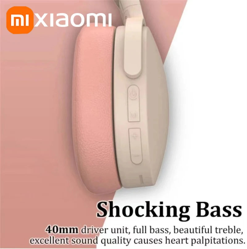 Xiaomi Fashion Wireless Bluetooth Headphones Ear HIFI Stereo Headsets True Sports With Earphones TF/AUX Music Player with Mic