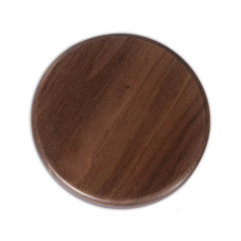 10W 15W Wireless Charger Walnut Wood Grain Slim Wireless Charging for iPhone 16 15 14 13 12 Pro Max S24 S23 FE Ultra Charger Pad