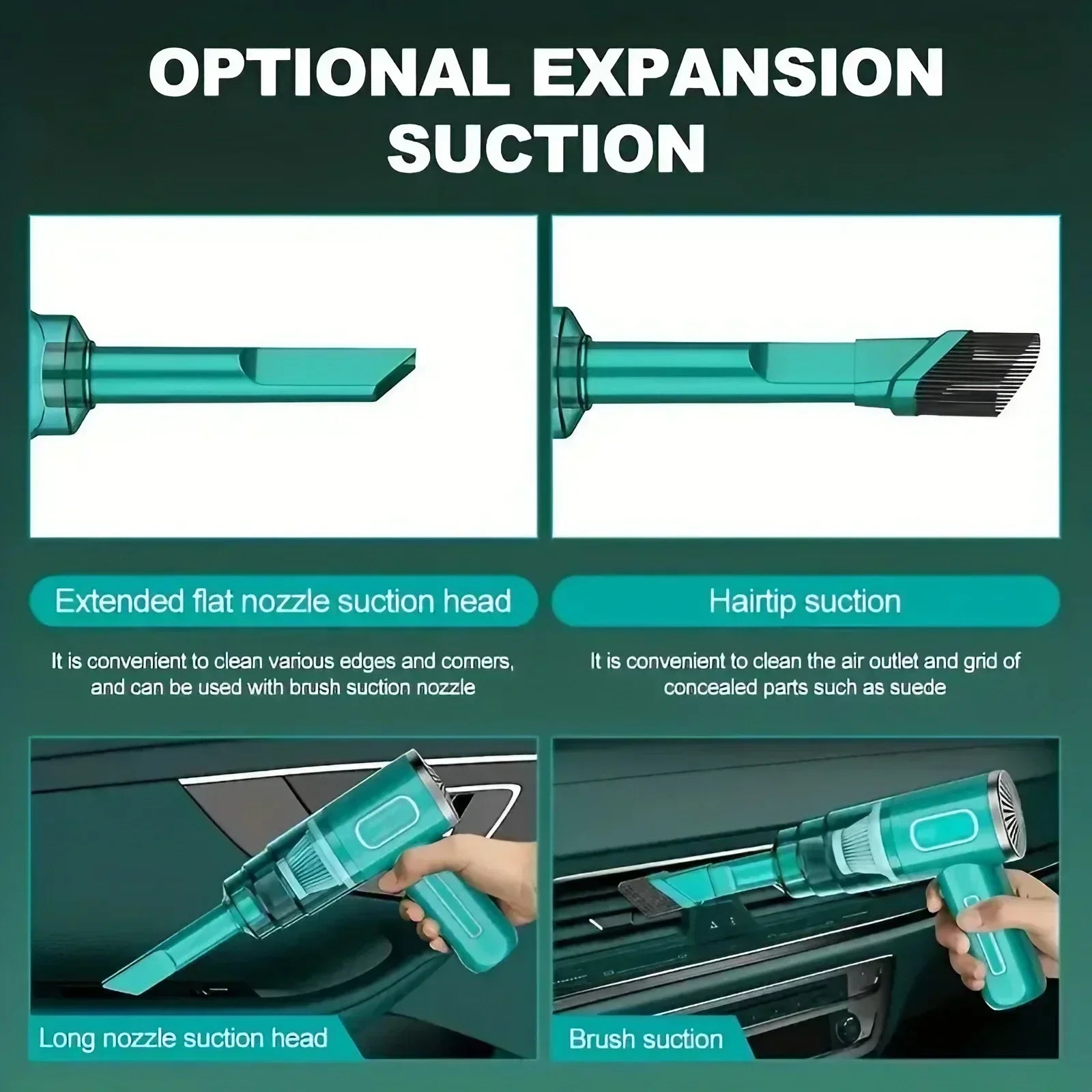 Cordless Car Vacuum Cleaner 5500Pa Powerful Suction Handheld Cleaning Robot Auto Vacuums for Car Home Bedroom