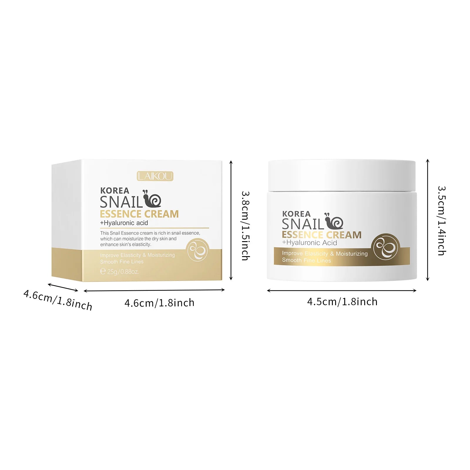 Snail Repair Cream 25g Collagen Moisturizing Nourish Repair Damaged Face Care Deep Maintenance Revitalize the Skin