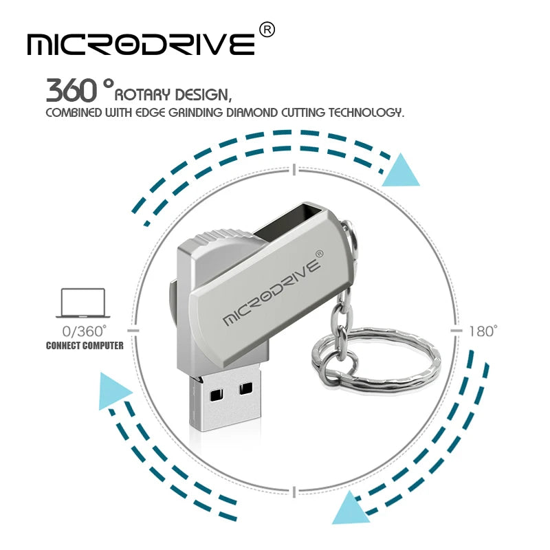 USB Flash Drive 64GB Metal Pendrive 4GB High Speed USB Stick 32GB Pen Drive 16GB USB Flash