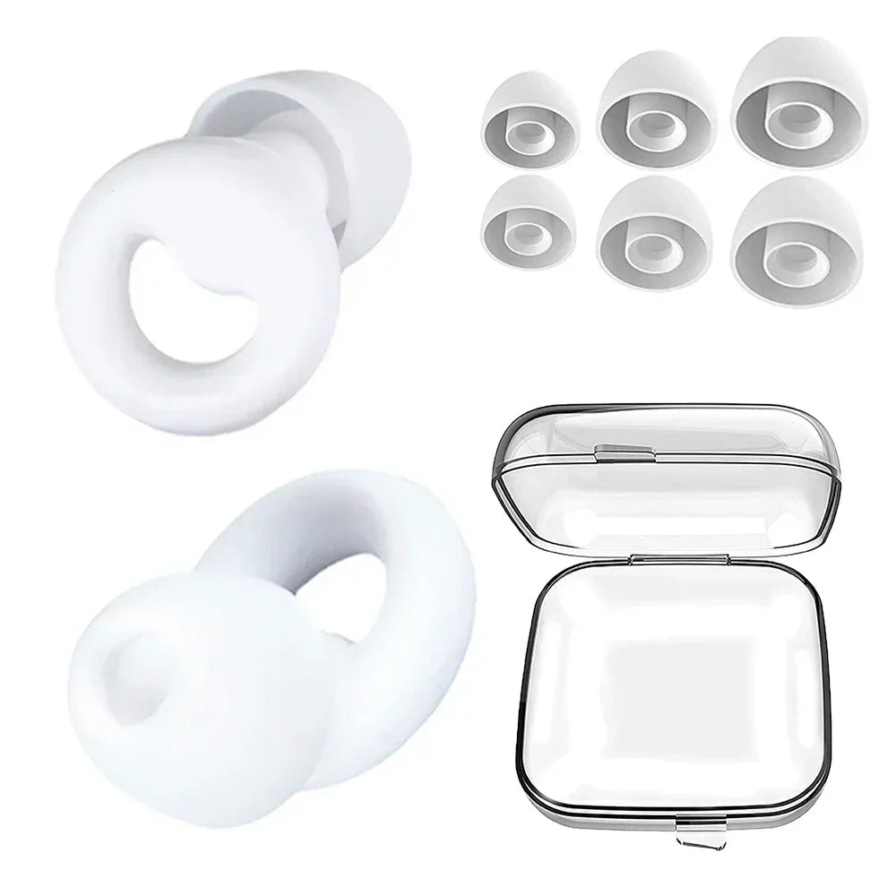 Anti Noise Silicone Earplug Sleep Noise Reduction Ear Plug Canceling Soundproof Ear Plugs Waterproof Swimming Soft Ear Protector