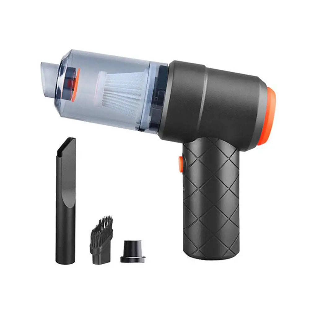 Car vacuum cleaner with suction and blowing function, portable, wireless charging, high-power, handheld vacuum cleaner for home