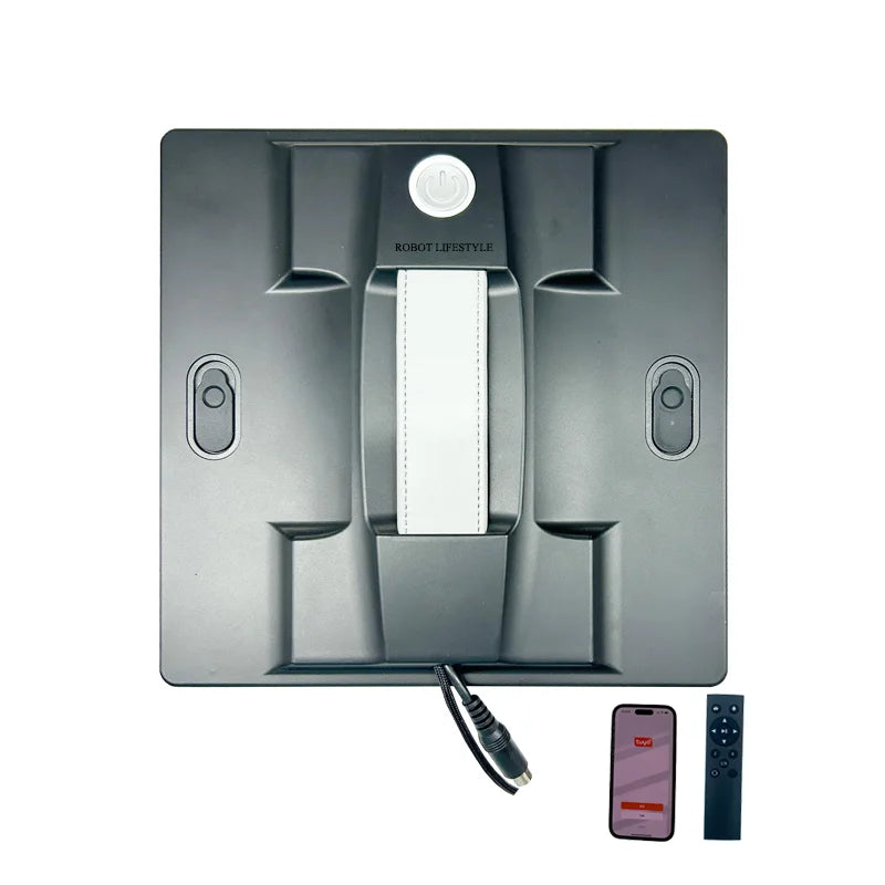 2025 Robotic Window Cleaner Wet Cleaning 5600Pa Strong Suction App Electric Glass Vacuum Wiper Cleaners Smart Remote Control